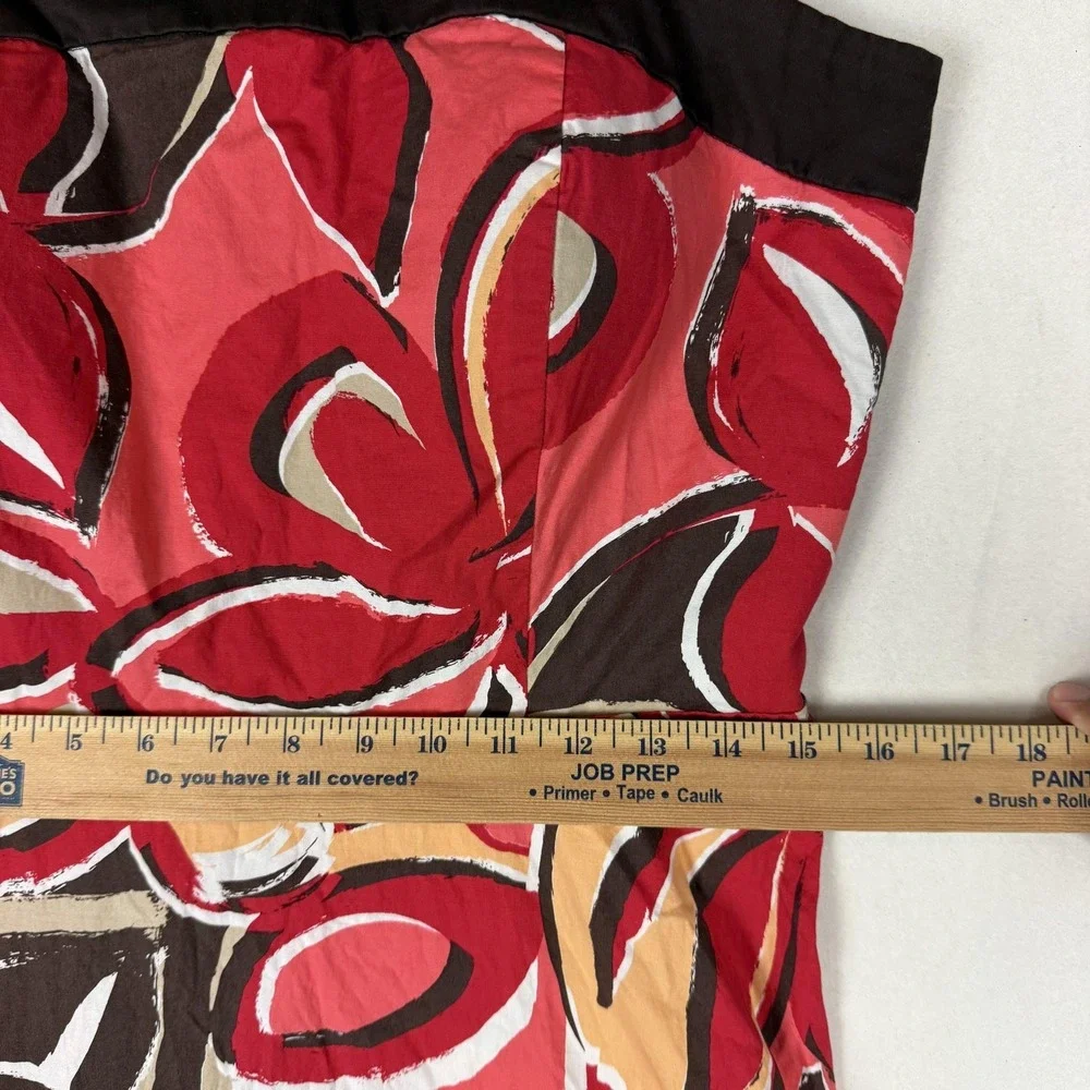 R&K Originals Dress Womens 14 Multicolor Floral Square Neck Sundress Knee Length